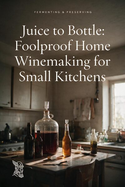 Juice to Bottle: Foolproof Home Winemaking for Small Kitchens