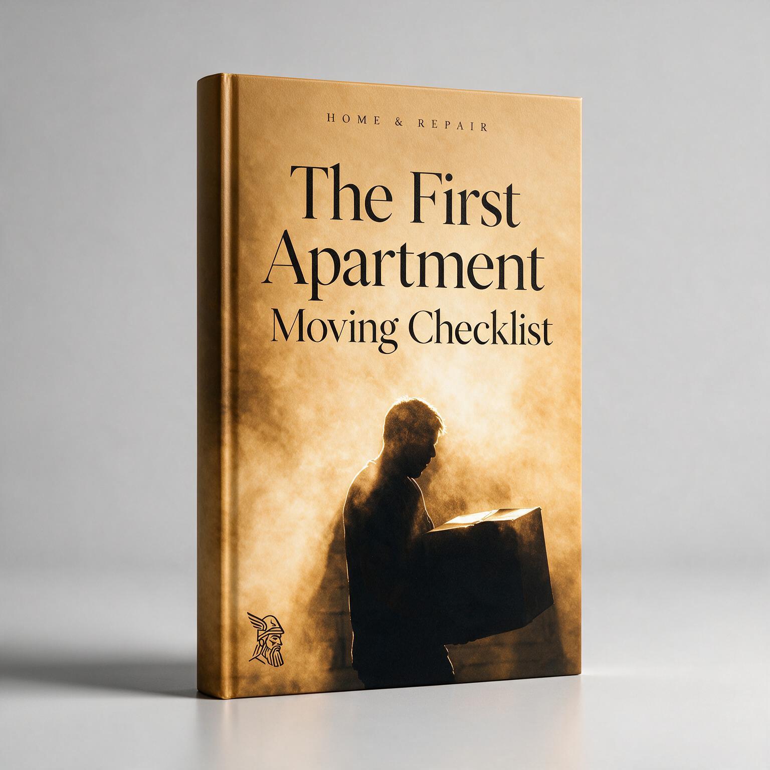 The First Apartment Moving Checklist as a printed book