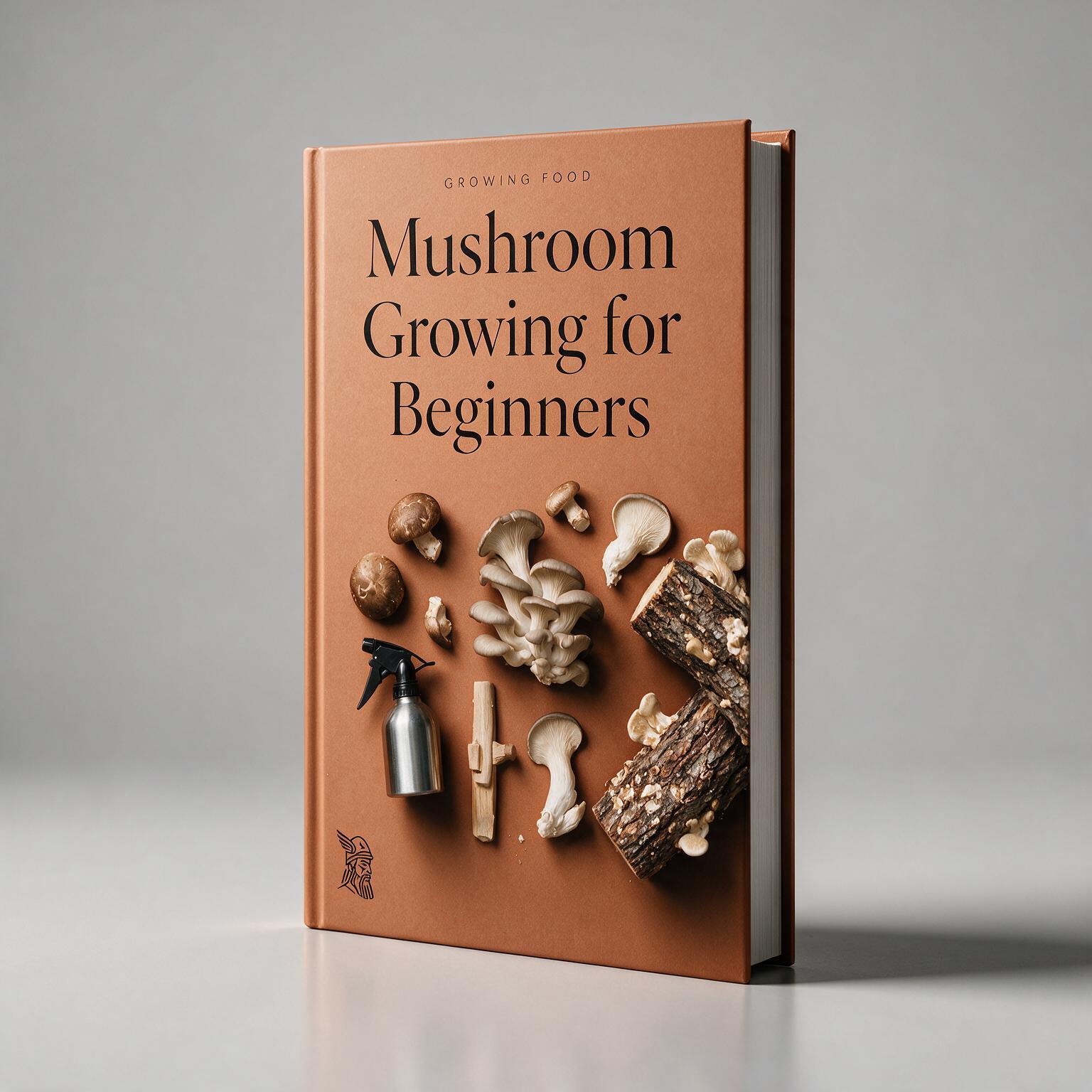 Mushroom Growing for Beginners as a printed book